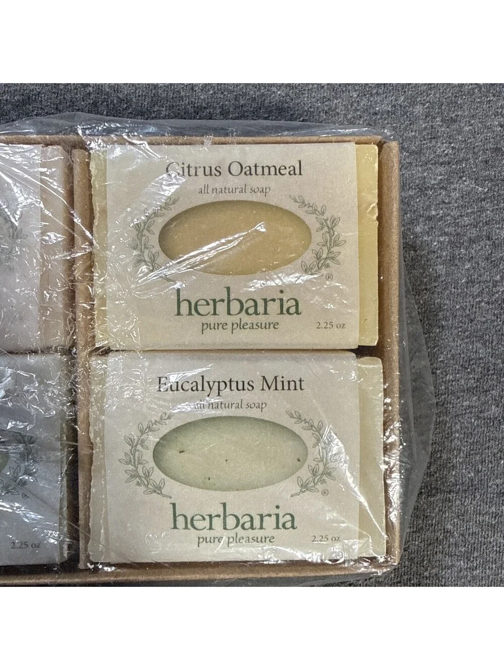 Herbaria Pure Pleasure All Natural Soap 6 Bar Themed Gift Set - Best Sellers
